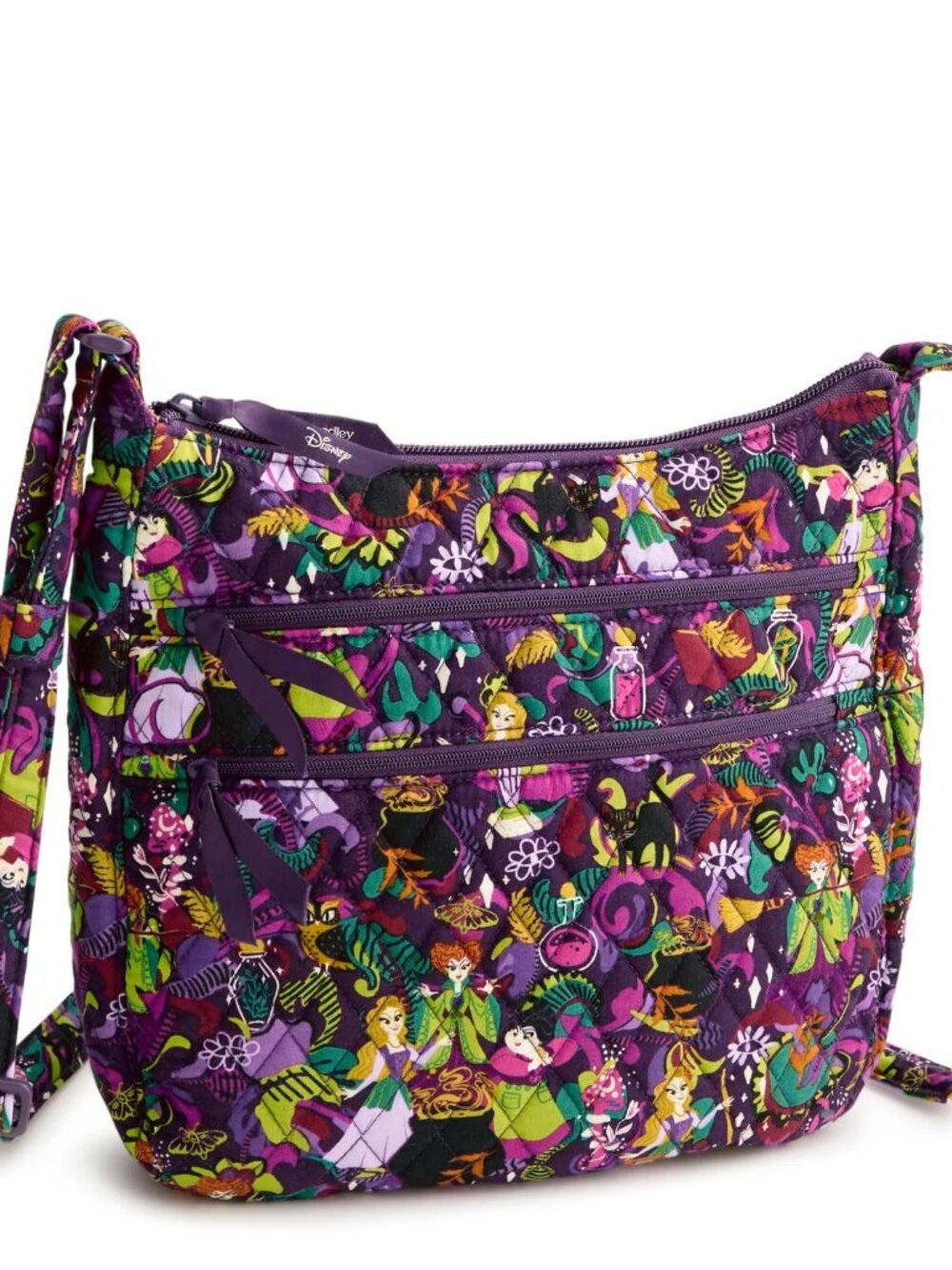 Vera Bradley Disney Hocus Pocus Sanderson Sisters Triple Zip Crossbody Bag NWT